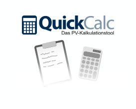 QuickCalc  -  Das PV-Kalkulationstool für Komplettsysteme